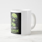 私のヒトになってください 👽 ジャンボコーヒーマグカップ (正面右)