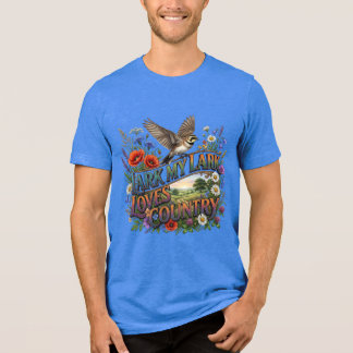 私のヒバリはカントリーが好きなTシャツ トライブレンドTシャツ