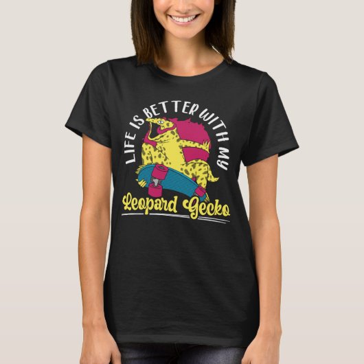 私のヒョウGecko爬虫性トカゲと1 Tシャツ (正面)