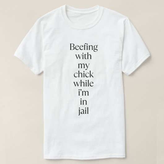 私のヒヨコと喧嘩中 Tシャツ (デザイン正面)