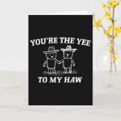 私のヒーイーにあなたは私のホー ウエスタンバレンタインベア カンパニー カード (黄色い花)