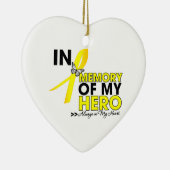 私のヒーローの記憶に肉腫のトリビュートを描く セラミックオーナメント (右)