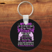 私のヒーローはハートエンジェル考え・アルツハイマーの戦士 キーホルダー (裏面)