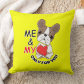 私のヒーローはママとパパ枕16インチx 16インチ黄色–4 クッション (ブランケット)