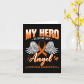 私のヒーローは今、私の天使の白血病の骨髄片である カード (黄色い花)