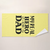 私のヒーローは実在パパギフトが私のヒーローである バスタオル (バスタオル)