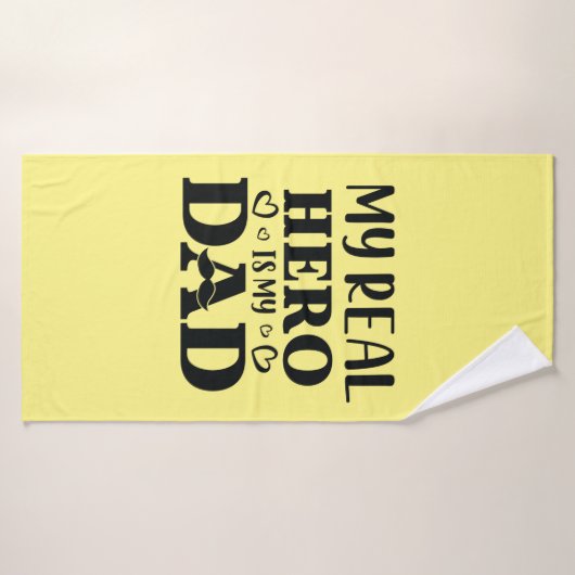 私のヒーローは実在パパギフトが私のヒーローである バスタオル (バスタオル)