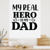 私のヒーローは実在パパギフトが私のヒーローである ポスター (キッチン)