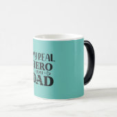 私のヒーローは実在パパギフトが私のヒーローである モーフィングマグカップ (正面右)