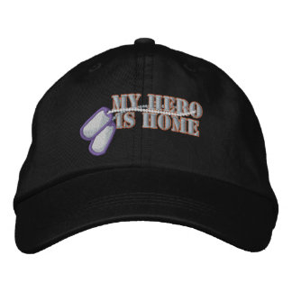 私のヒーローは家にいる 刺繍入りキャップ