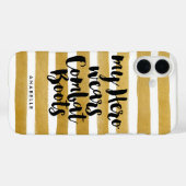 私のヒーローは戦闘靴を履いている Case-Mate iPhoneケース (裏面 (横))