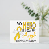 私のヒーローは私の天使の子供のがん ポストカード (スタンド正面)