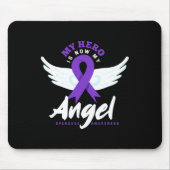 私のヒーローは私の天使の終わり過剰摂取アワル マウスパッド (正面)