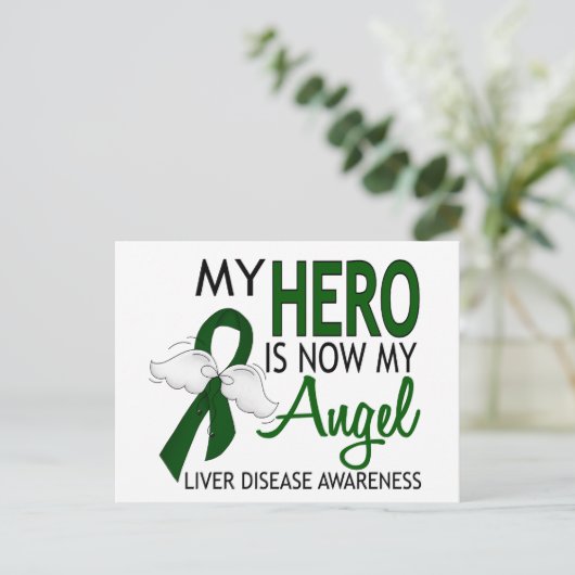 私のヒーローは私の天使の肝臓の病気である ポストカード (スタンド正面)