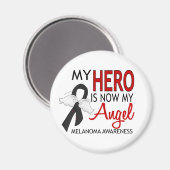 私のヒーローは私の天使の黒色腫である マグネット (正面/裏面)