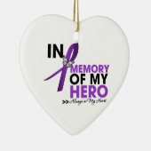 私のヒーローを偲ぶ膵臓がん献上品 セラミックオーナメント (右)