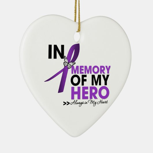私のヒーローを偲ぶ膵臓がん献上品 セラミックオーナメント (右)