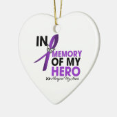 私のヒーローを偲ぶ膵臓がん献上品 セラミックオーナメント (左)