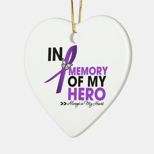 私のヒーローを偲ぶ膵臓がん献上品 セラミックオーナメント (左)