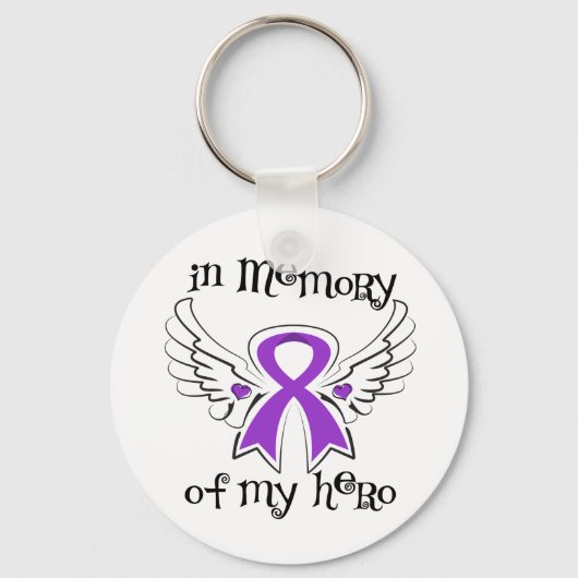 私のヒーローを思い出して癌の要旨を作る キーホルダー (正面)