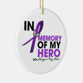 私のヒーローを思い出すアルツハイマー病の献上品 セラミックオーナメント (右)
