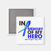 私のヒーローを思い出すハンチントン病の献上品 マグネット (正面/裏面)