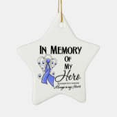 私のヒーローを思い出す食道がん セラミックオーナメント (右)