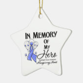 私のヒーローを思い出す食道がん セラミックオーナメント (左)