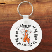 私のヒーロー白血病の天使の翼の記憶で キーホルダー (正面)