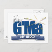 私のヒーロー！お母さ素晴らしんに贈り物！ ポストカード (正面/裏面)