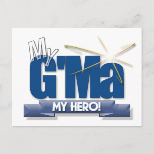 私のヒーロー！お母さ素晴らしんに贈り物！ ポストカード (正面)