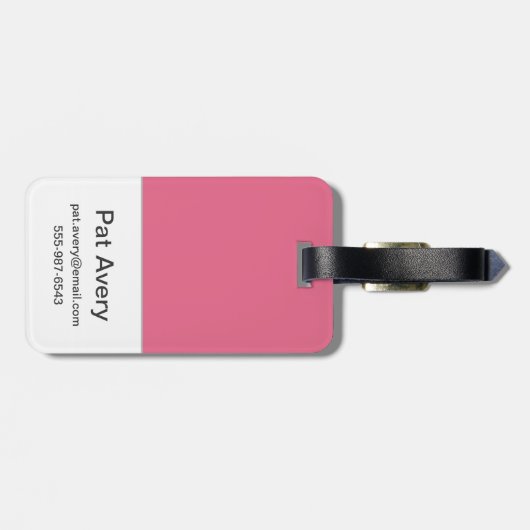 私のヒーロー ラゲッジタグ (裏面横)