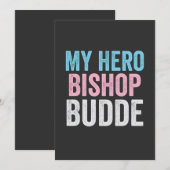 私のヒーローBishop Budde Trans LGBTトランプの慈悲がある 招待状 (正面/裏面)