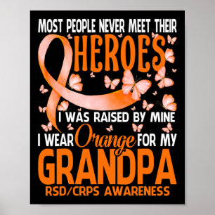 私のヒーローI衣服オレンジ私のおじいちゃんRsd Crps Aw ポスター