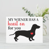 私のビアニーがあなたのハートを愛してる バレンタインデー シーズンカード (スタンド正面)