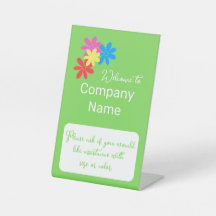 私のビジネスの明るい緑色の色のカスタム