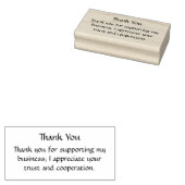 私のビジネスをサポートしてくれてありがとう ラバースタンプ (押印)