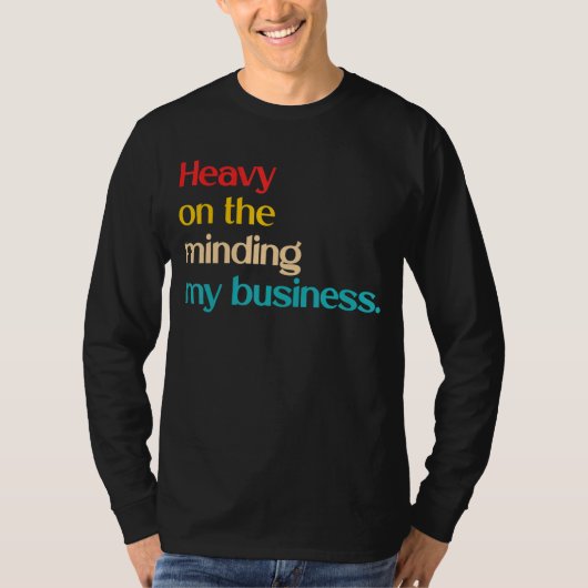 私のビジネスアパレルの手入れに重い Tシャツ (正面)