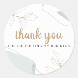 私のビジネステッカーをサポートしてくれてありがとう ラウンドシール