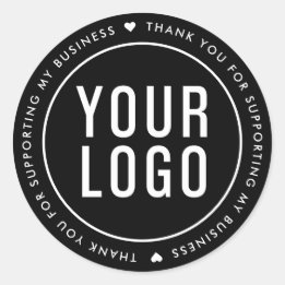 私のビジネステッカーをサポートしてくれてありがとう ラウンドシール
