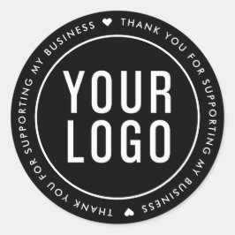 私のビジネステッカーをサポートしてくれてありがとう ラウンドシール