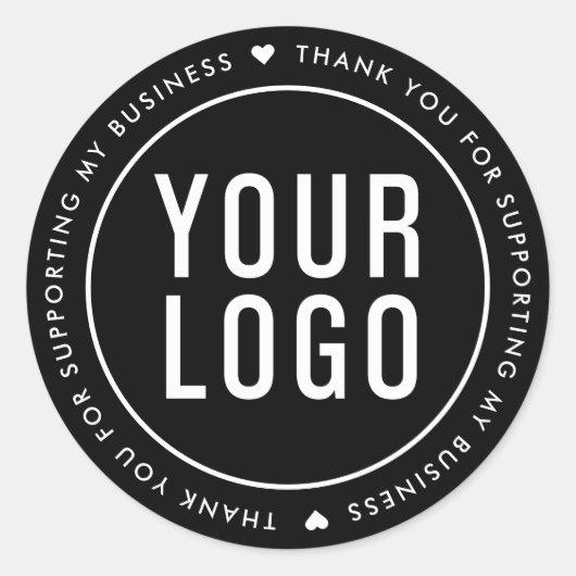 私のビジネステッカーをサポートしてくれてありがとう ラウンドシール (正面)