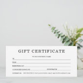 私のビジネス向けギフト証明書 (スタンド正面)