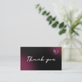 私のビジネス用ダークワインをサポートしてくれてありがとう 名刺 (スタンド正面)