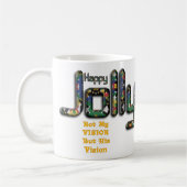 私のビジョンではなく彼のビジョンのクリスマス3D コーヒーマグカップ (左)