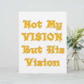 私のビジョンではなく彼のビジョン (スタンド正面)