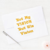 私のビジョンではなく彼のヴィジョンアートプリント ラウンドシール (封筒)