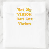 私のビジョンではなく彼のヴィジョンアートプリント ラウンドシール (バッグ)