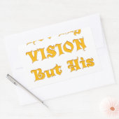 私のビジョンではなく彼のヴィジョンアートプリント 長方形シール (封筒)