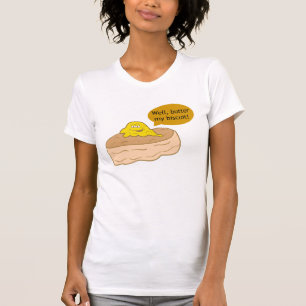 私のビスケットのノベルティのデザインにバターをつけて下さい Tシャツ